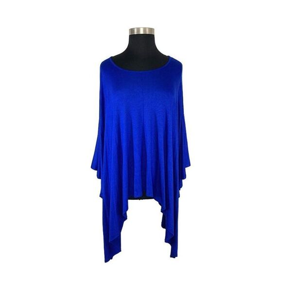 Dare 2b Stylish OS Plus Blue Tunic Top Lagenlook Flared Half Sleeve - Picture 2 of 7